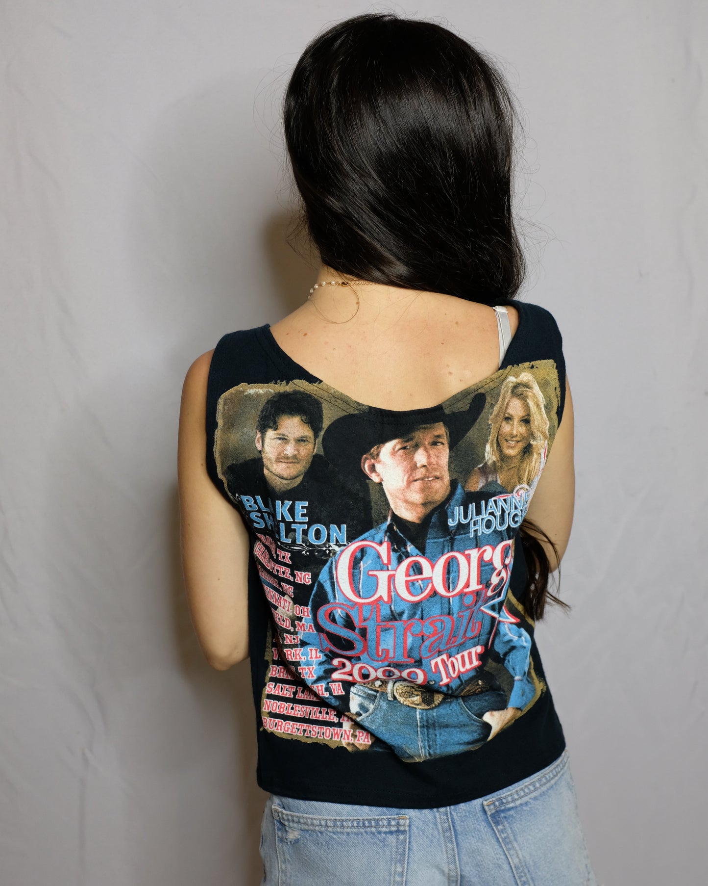George Straight Reworked Corset Tank