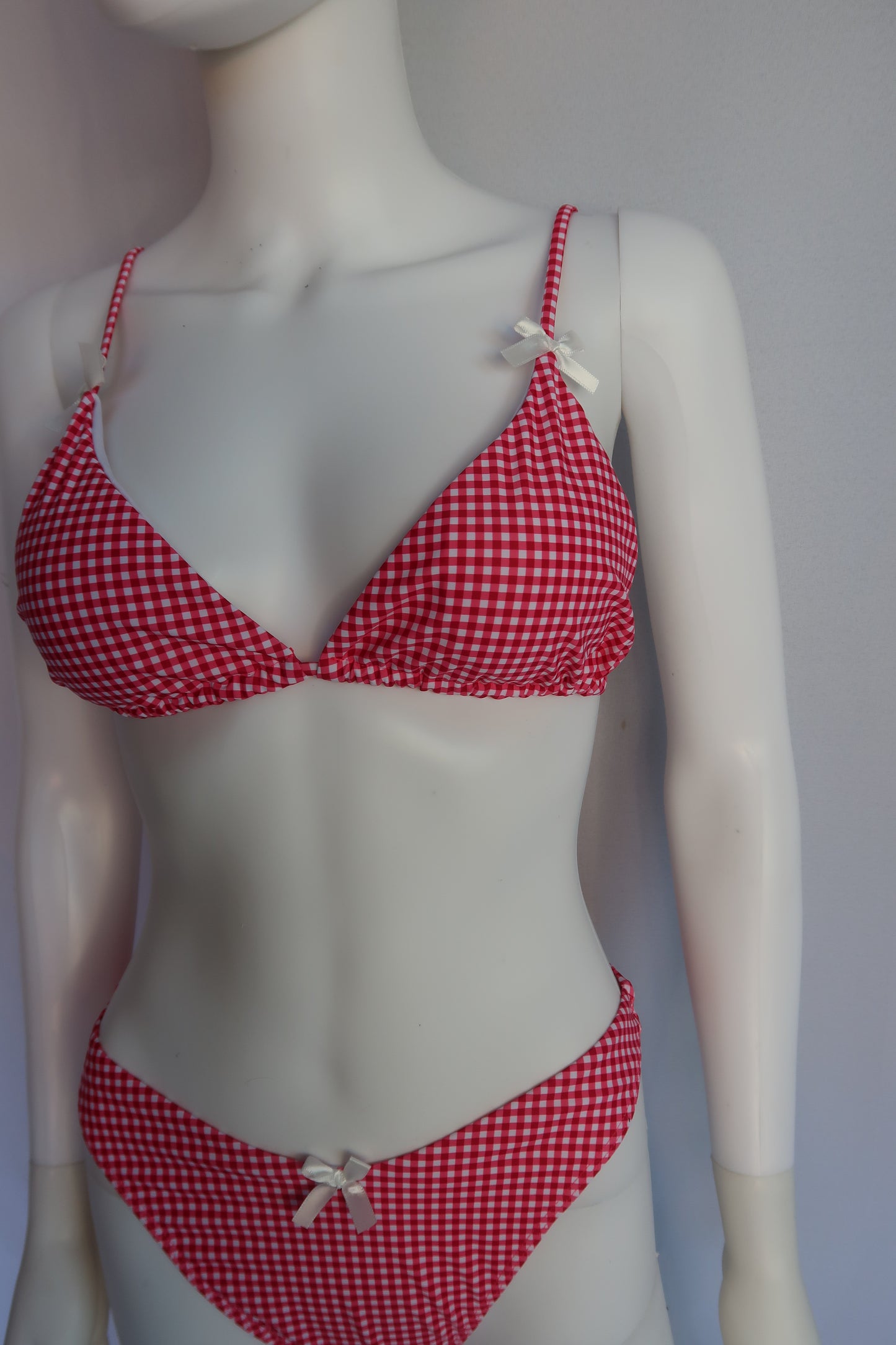 Red Gingham Bikini Set