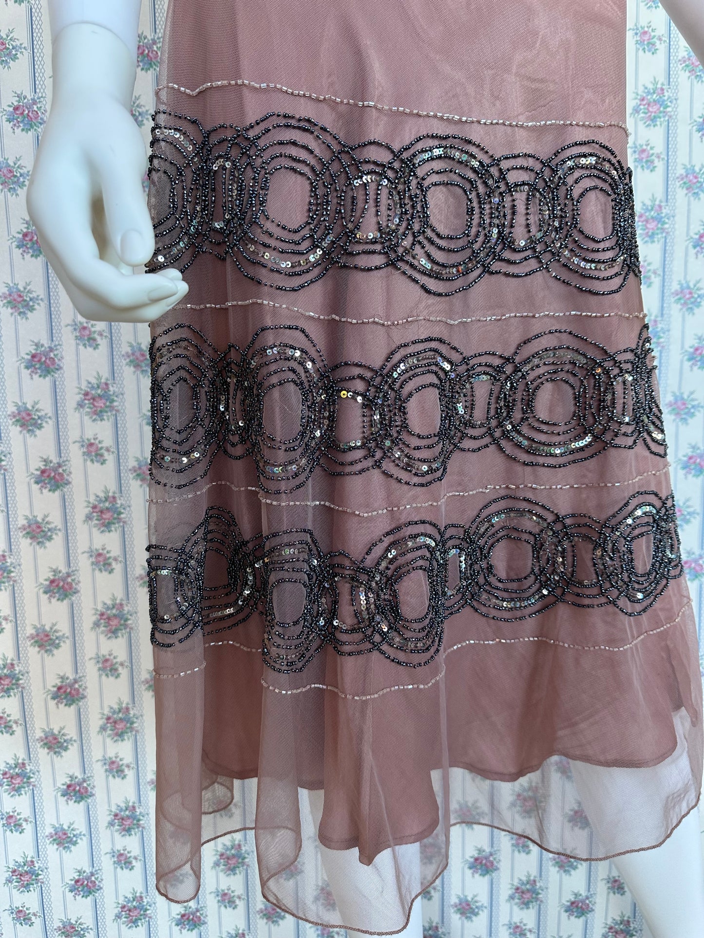 Plum Beaded Vintage Skirt