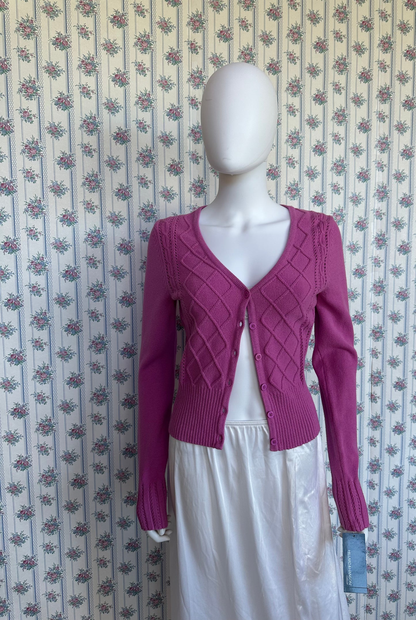 Vintage Purple Button Down Sweater