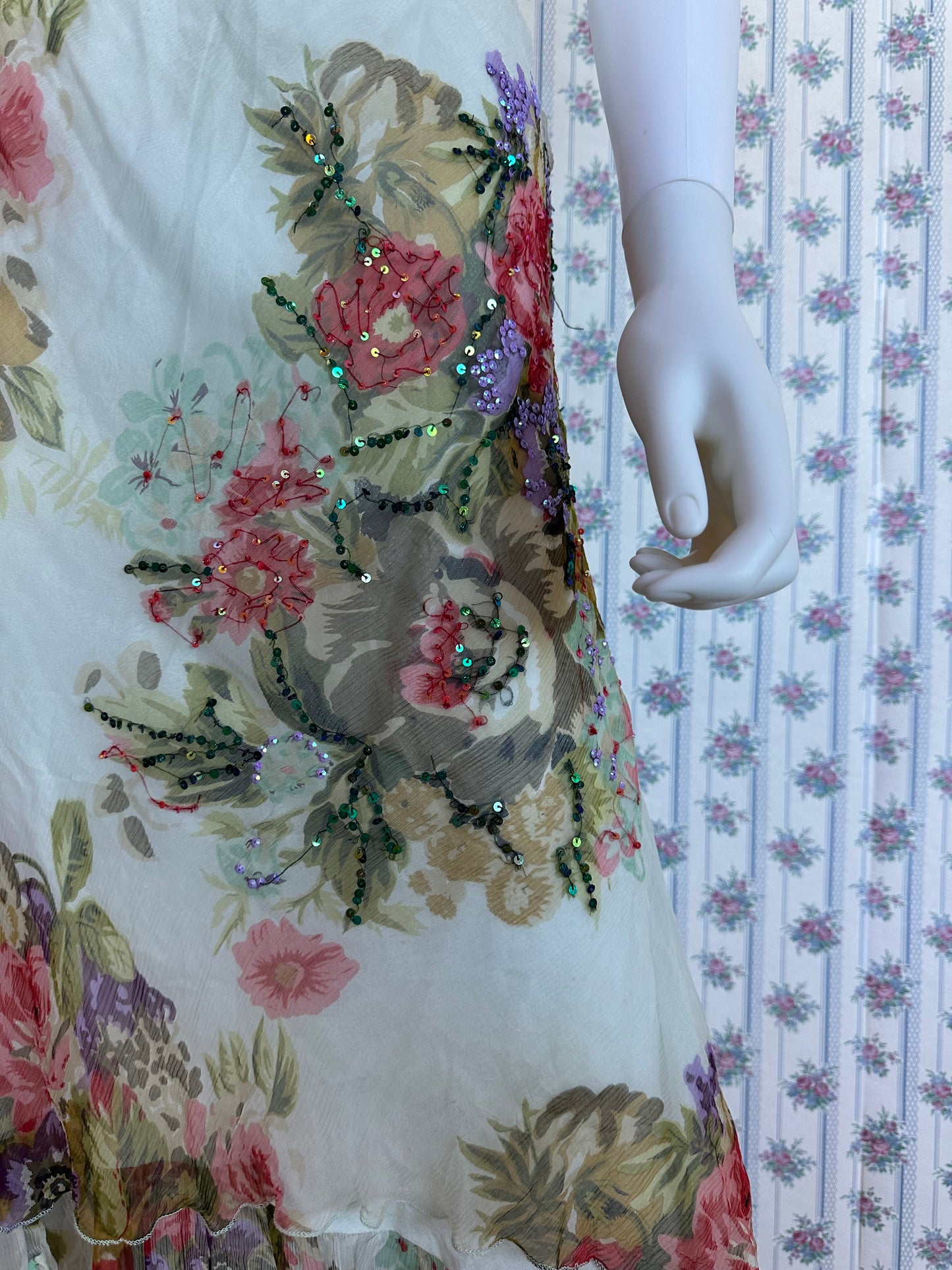 Floral Beaded Skirt
