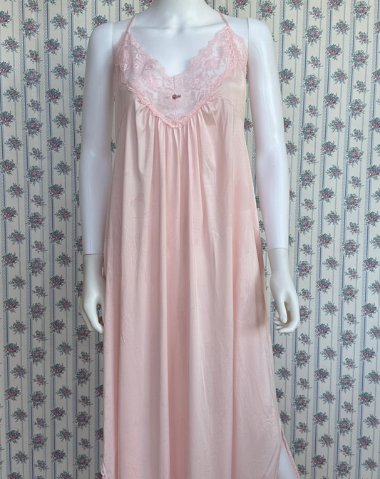 Lorraine Pink Vintage Slip Dress