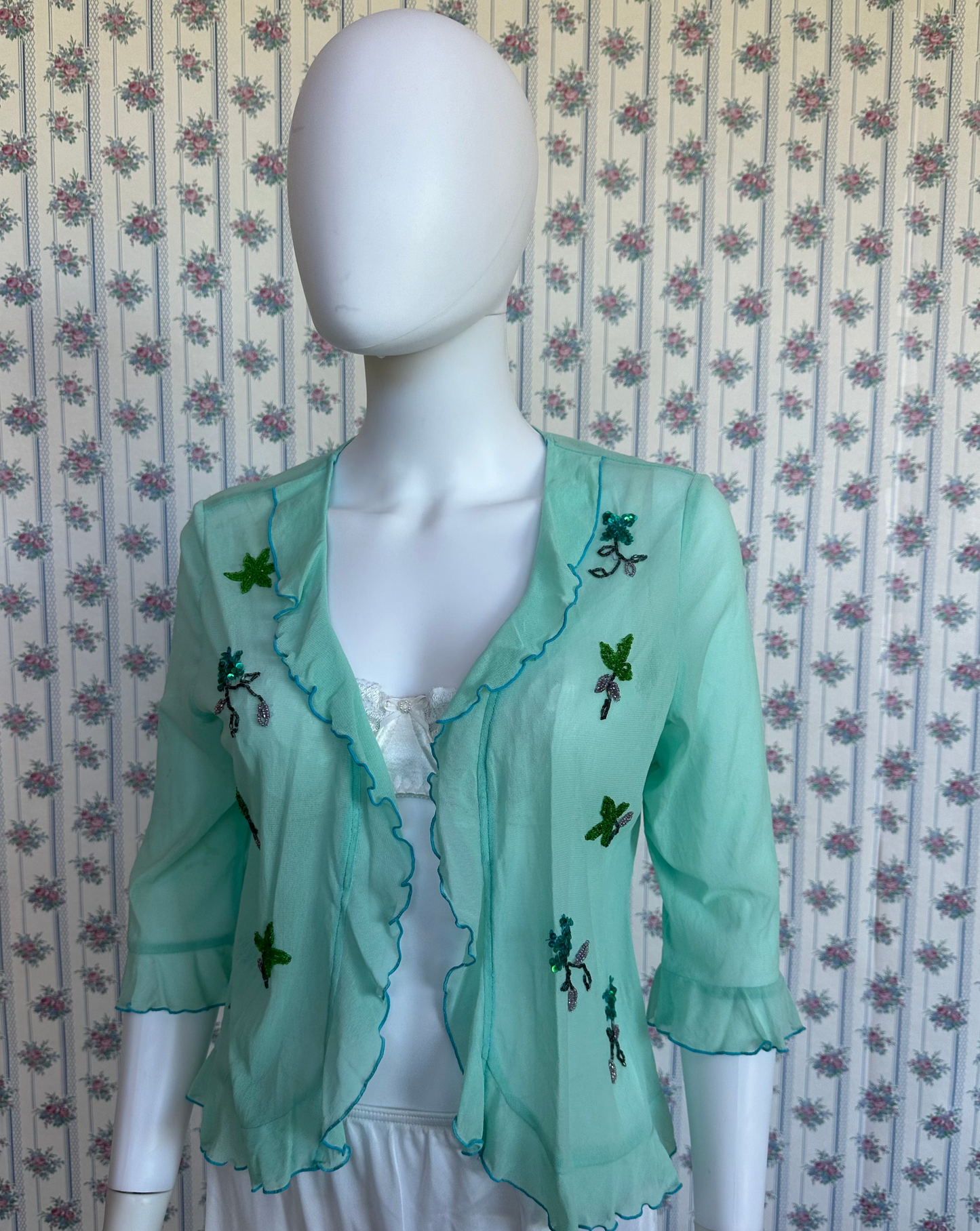 Vintage Teal Cover Top