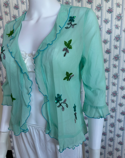 Vintage Teal Cover Top